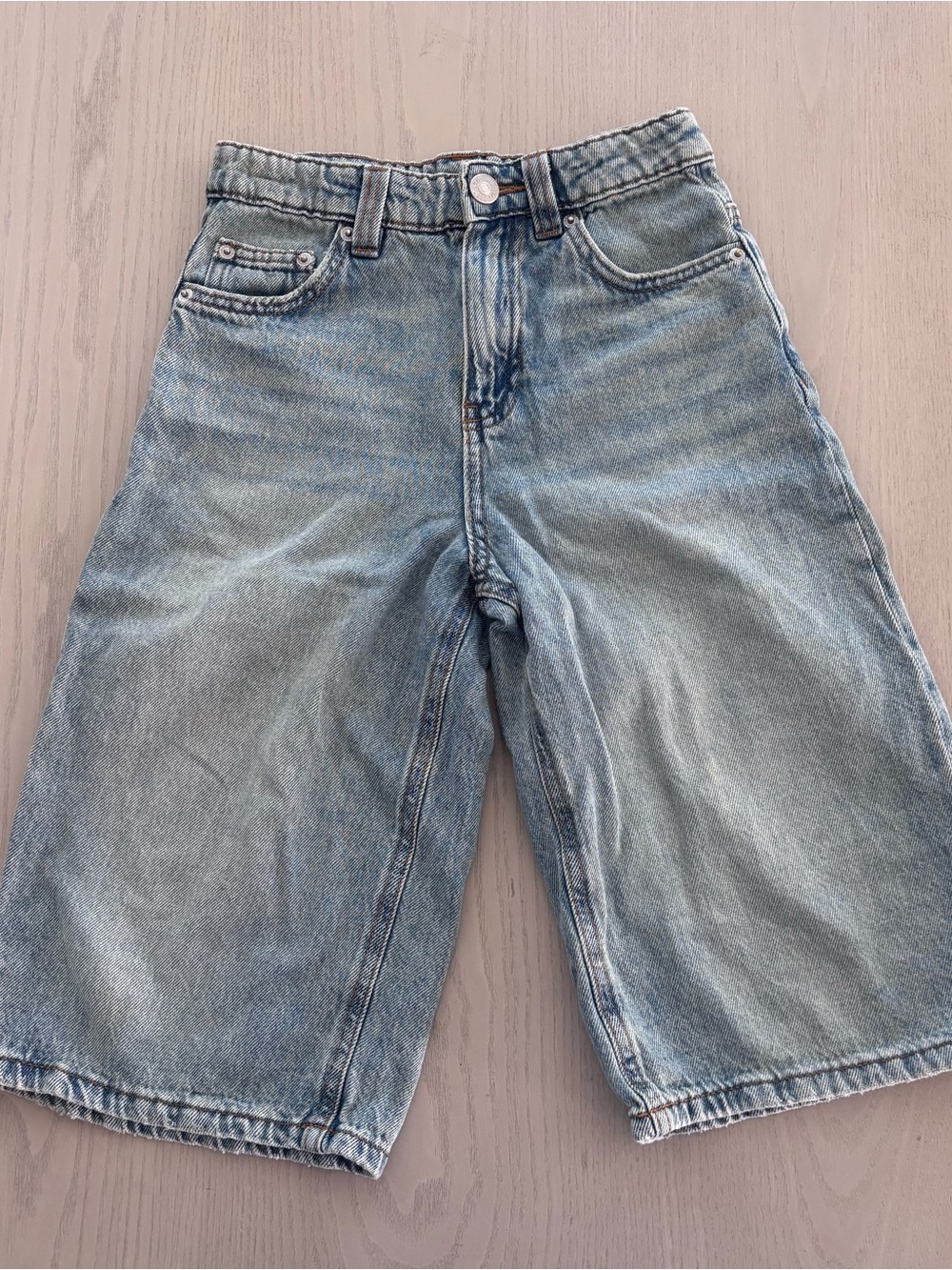 Zara Boys Light Blue Denim Shorts Size 8/9
